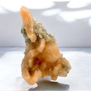 Pink Stilbite with Chalcedony