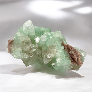 Green Apophyllite and Pink Chalcedony